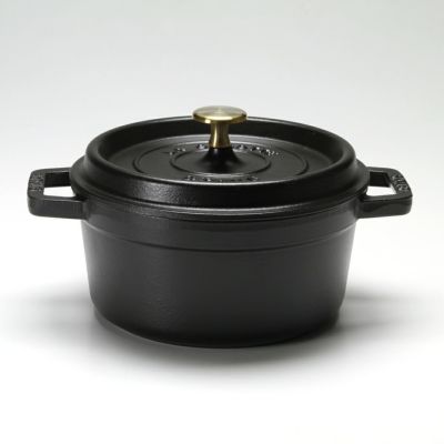 ストウブ（staub） ピコ・ココット ラウンド 20cm／2.2L ブラック