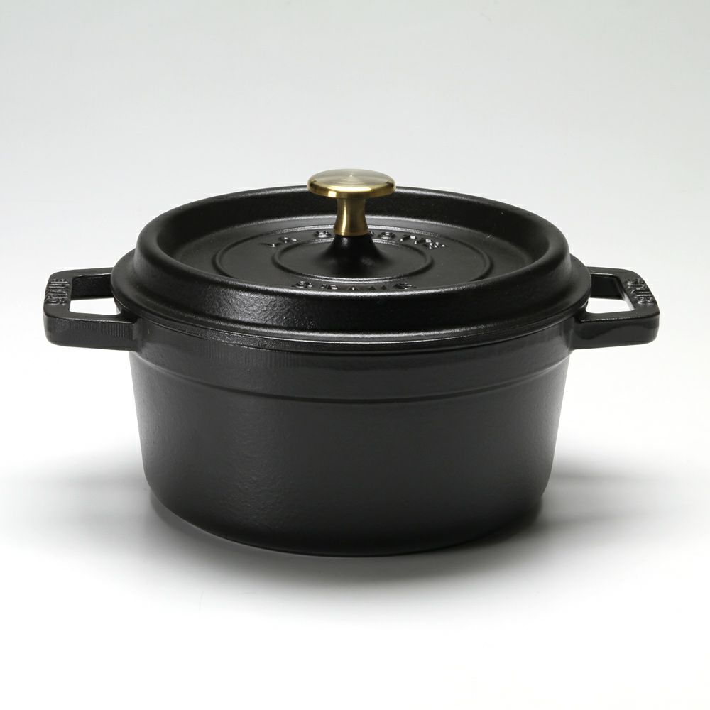 ストウブ（staub） ピコ・ココット ラウンド 20cm／2.2L ブラック
