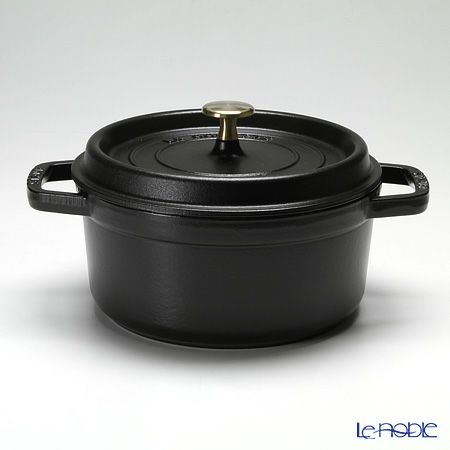 ストウブ（staub） ピコ・ココット ラウンド 22cm／2.6L ブラック
