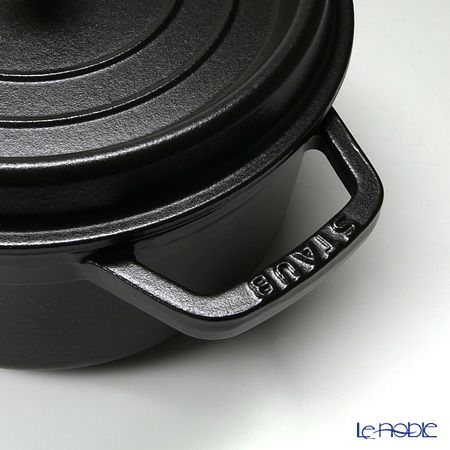 ストウブ（staub） ピコ・ココット ラウンド 22cm／2.6L ブラック