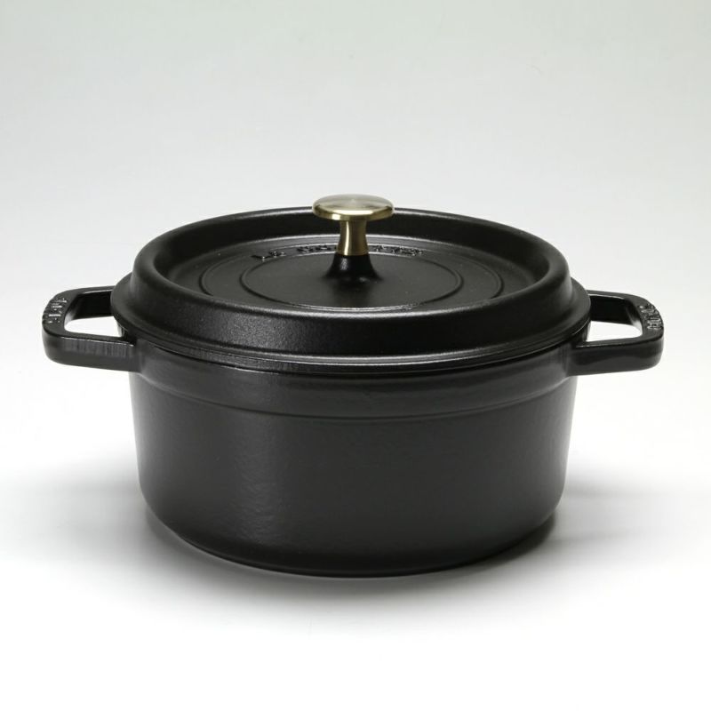 ストウブ（staub） ピコ・ココット ラウンド 22cm／2.6L ブラック
