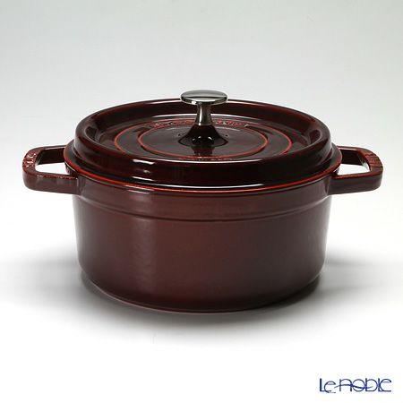 ストウブ（staub） ピコ・ココット ラウンド 22cm／2.6L グレナディンレッド