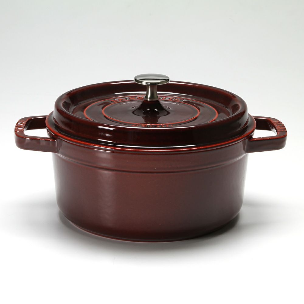 ストウブ（staub） ピコ・ココット ラウンド 22cm／2.6L グレナディンレッド