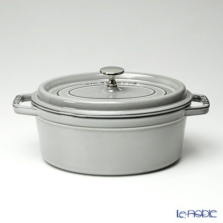 ストウブ（staub） ピコ・ココット オーバル 23cm／2.35L グレー