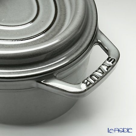 ストウブ（staub） ピコ・ココット オーバル 23cm／2.35L グレー