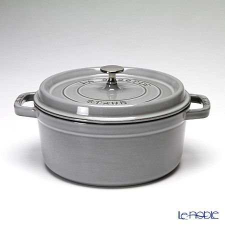 ストウブ（staub） ピコ・ココット ラウンド 24cm／3.8L グレイ