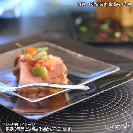 ソリア（solia） プレートコレクション フルイドプレート 16cm ブラック PL20233FF 10枚入