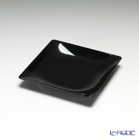 ソリア（solia） プレートコレクション フルイドプレート 11cm ブラック PL20243FF 10枚入