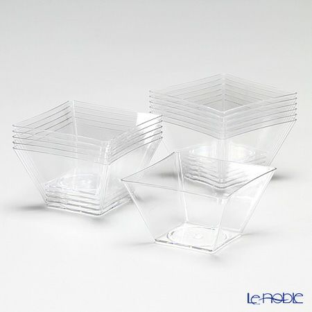 ソリア（solia） パーティー ミニキューブ 50ml カーブエッジ クリア FF02000 12個入