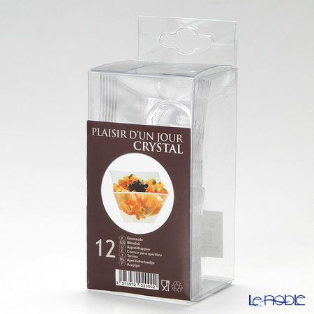 ソリア（solia） パーティー ミニキューブ 50ml カーブエッジ クリア FF02000 12個入