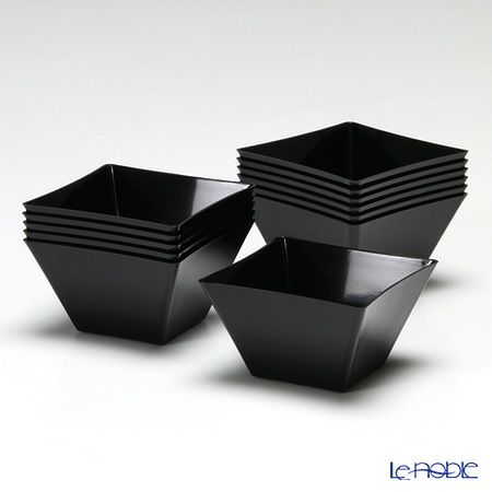 ソリア（solia） パーティー ミニキューブ 50ml カーブエッジ ブラック FF02015 12個入