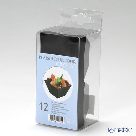 ソリア（solia） パーティー ミニキューブ 50ml カーブエッジ ブラック FF02015 12個入