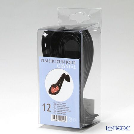 ソリア（solia） パーティー カーブハンドルスプーン ブラック FF02016 12個入