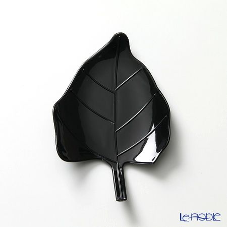 ソリア（solia） パーティー リーフプレート ブラック F02017 12個入