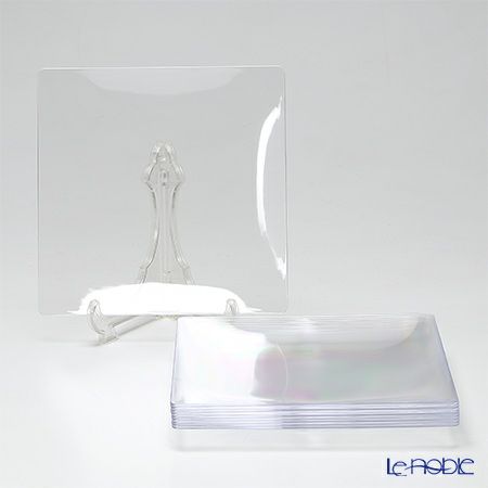 ソリア（solia） プレートコレクション フルイドプレート 16cm クリア PL20230 10枚入