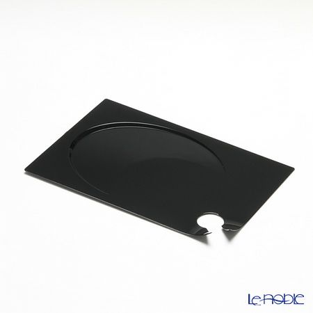 ソリア（solia） プレートコレクション マンタパーティープレート 14×21cm ブラック 20枚入