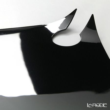 ソリア（solia） プレートコレクション マンタパーティープレート 14×21cm ブラック 20枚入