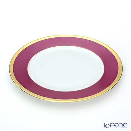 アビランド ラック ド シーヌ・ゴールド アンダープレート オーベルジン 31cm