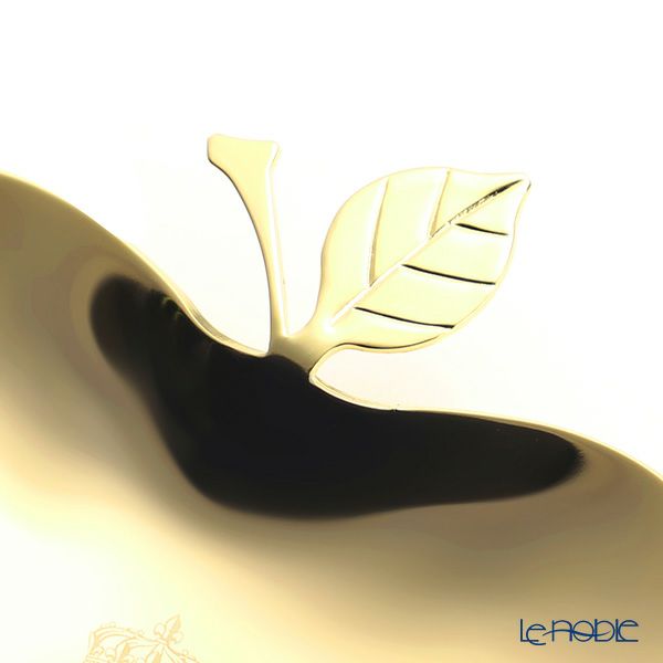 ニナス オリジナル マリーアントワネット クイーンズ ゴールドコレクション アップル（りんご）型 ミニトレイ 9cm ステンレス製 24金メッキ