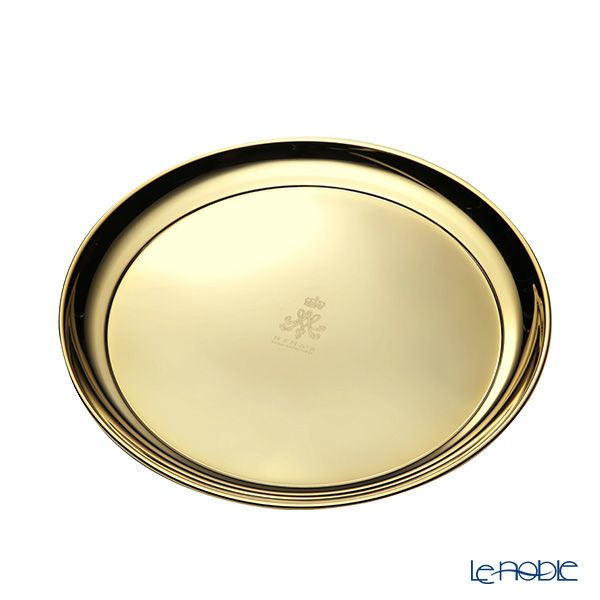 ニナス オリジナル マリーアントワネット クイーンズ ゴールドコレクション トレイ 30.5cm ラウンド 円形 ステンレス製 24金メッキ