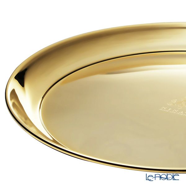 ニナス オリジナル マリーアントワネット クイーンズ ゴールドコレクション トレイ 30.5cm ラウンド 円形 ステンレス製 24金メッキ