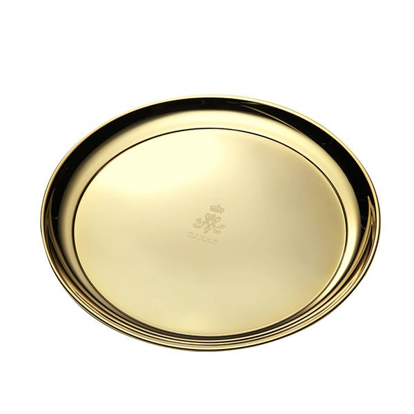 ニナス オリジナル マリーアントワネット クイーンズ ゴールドコレクション トレイ 30.5cm ラウンド 円形 ステンレス製 24金メッキ