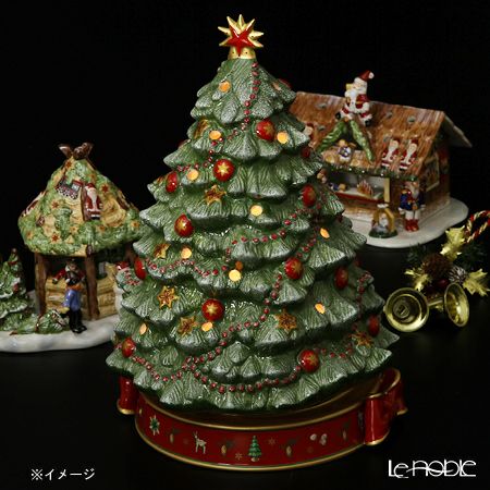 ビレロイ＆ボッホ（Villeroy＆Boch） トイズデライト クリスマスツリー 33cm 8585-6885 （オルゴール付キャンドルホルダー）
