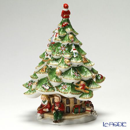 ビレロイ＆ボッホ（Villeroy＆Boch） クリスマストイズメモリー クリスマスツリーウィズチルドレン （オルゴール付キャンドルホルダー）