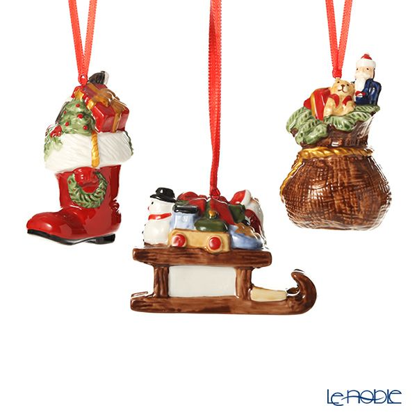 ビレロイ＆ボッホ（Villeroy＆Boch） ノスタルジックオーナメント オーナメント3点セット 6685