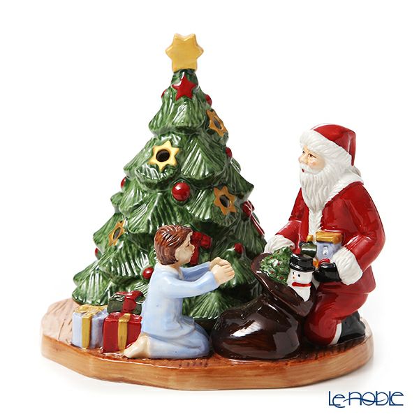 ビレロイ＆ボッホ（Villeroy＆Boch） クリスマストイズ キャンドルホルダー サンタウィズガール 14cm 6640