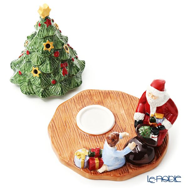 ビレロイ＆ボッホ（Villeroy＆Boch） クリスマストイズ キャンドルホルダー サンタウィズガール 14cm 6640