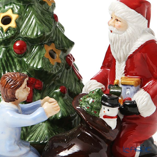 ビレロイ＆ボッホ（Villeroy＆Boch） クリスマストイズ キャンドルホルダー サンタウィズガール 14cm 6640