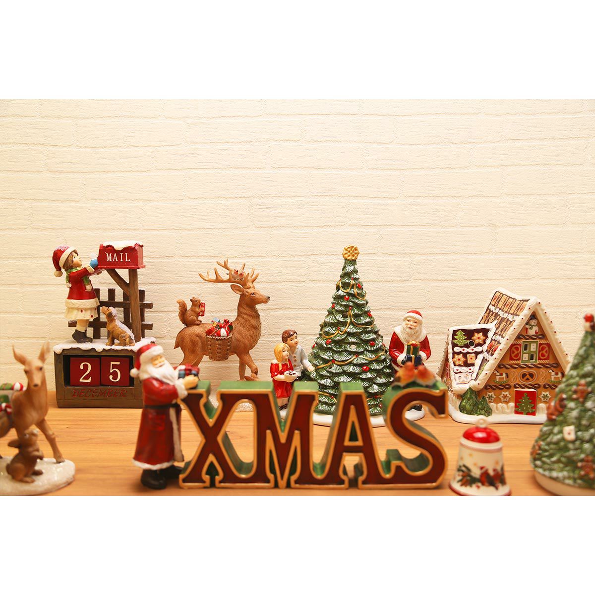 ビレロイ＆ボッホ（Villeroy＆Boch）クリスマストイズ サンタウィズチルドレン 6641 キャンドルホルダー