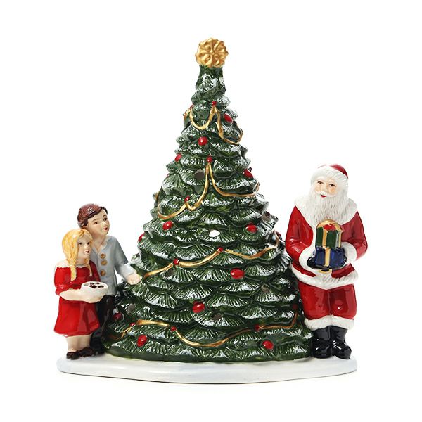 ビレロイ＆ボッホ（Villeroy＆Boch）クリスマストイズ サンタウィズチルドレン 6641 キャンドルホルダー