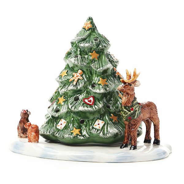 ビレロイ＆ボッホ（Villeroy＆Boch）クリスマストイズ ティーライトホルダー クリスマスツリーと森の仲間たち 6648 キャンドルホルダー