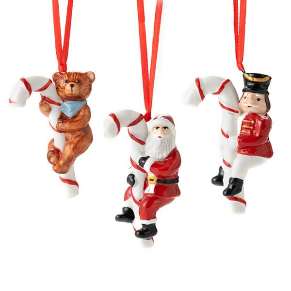 ビレロイ＆ボッホ（Villeroy＆Boch） ノスタルジックオーナメント オーナメント キャンディケイン／キャンディーケーン 3点セット 6690