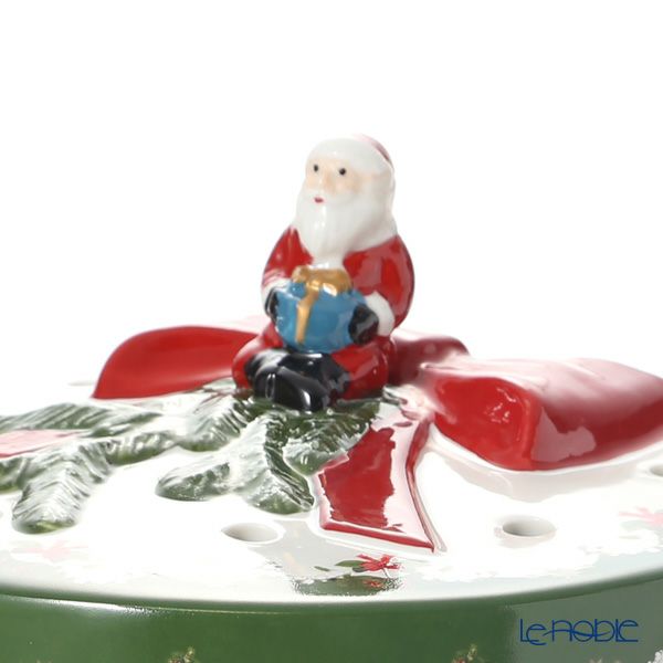 ビレロイ＆ボッホ（Villeroy＆Boch）クリスマストイズ キャンドルボックス オルゴール付 サンタ ラウンド 6692