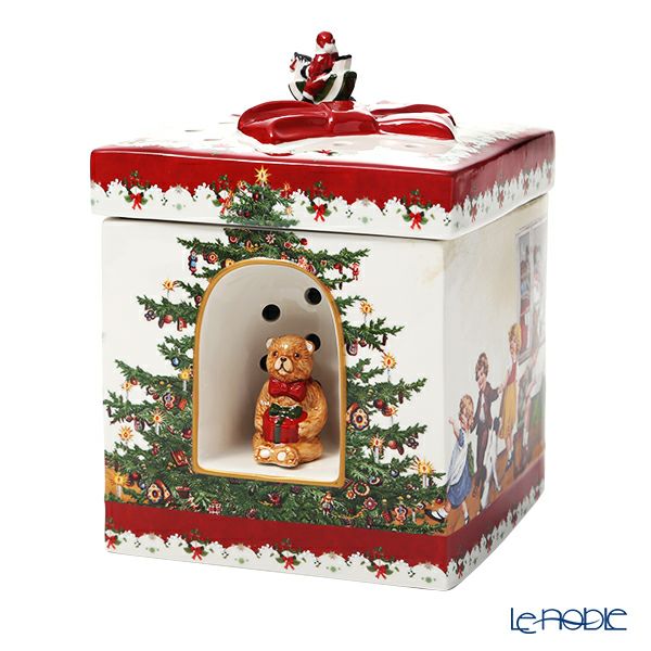 ビレロイ＆ボッホ（Villeroy＆Boch）クリスマストイズ キャンドルボックス 子供たちのクリスマスパーティ オルゴール付 17×17×21.5cm 6693