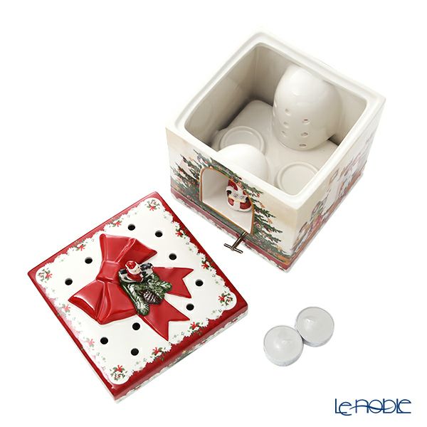 ビレロイ＆ボッホ（Villeroy＆Boch）クリスマストイズ キャンドルボックス 子供たちのクリスマスパーティ オルゴール付 17×17×21.5cm 6693