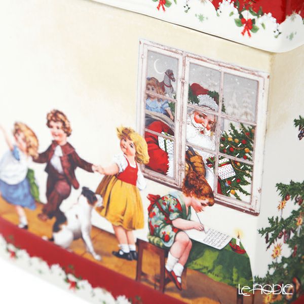 ビレロイ＆ボッホ（Villeroy＆Boch）クリスマストイズ キャンドルボックス 子供たちのクリスマスパーティ オルゴール付 17×17×21.5cm 6693