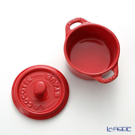ストウブ（staub） ココットラウンド（セラミック製） 10cm／200ml チェリー