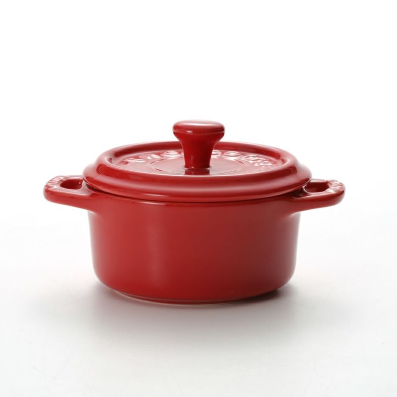 ストウブ（staub） ココットラウンド（セラミック製） 10cm／200ml チェリー
