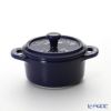ストウブ（staub） ココットラウンド（セラミック製） 10cm／200ml グランブルー