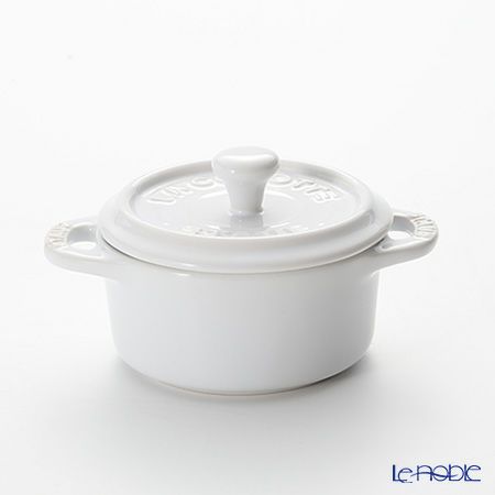 ストウブ（staub） ココットラウンド（セラミック製） 10cm／200ml ホワイト