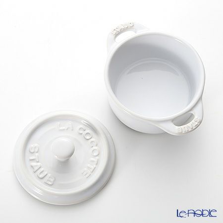 ストウブ（staub） ココットラウンド（セラミック製） 10cm／200ml ホワイト