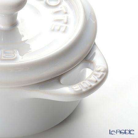 ストウブ（staub） ココットラウンド（セラミック製） 10cm／200ml ホワイト