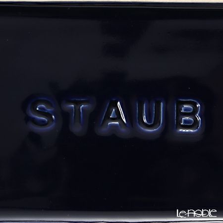 ストウブ（staub） レクタンギュラーディッシュ（セラミック製） 14×11cm／400ml グランブルー
