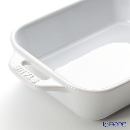 ストウブ（staub） レクタンギュラーディッシュ（セラミック製） 14×11cm／400ml ホワイト