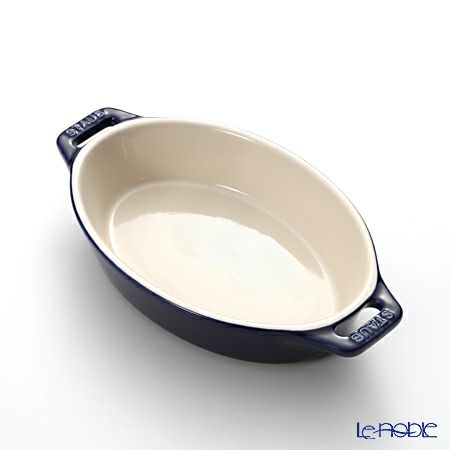 ストウブ（staub） オーバルディッシュ（セラミック製） 17cm／400ml グランブルー