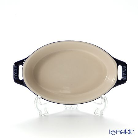 ストウブ（staub） オーバルディッシュ（セラミック製） 17cm／400ml グランブルー